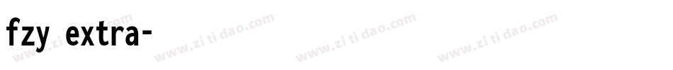 fzy extra字体转换
